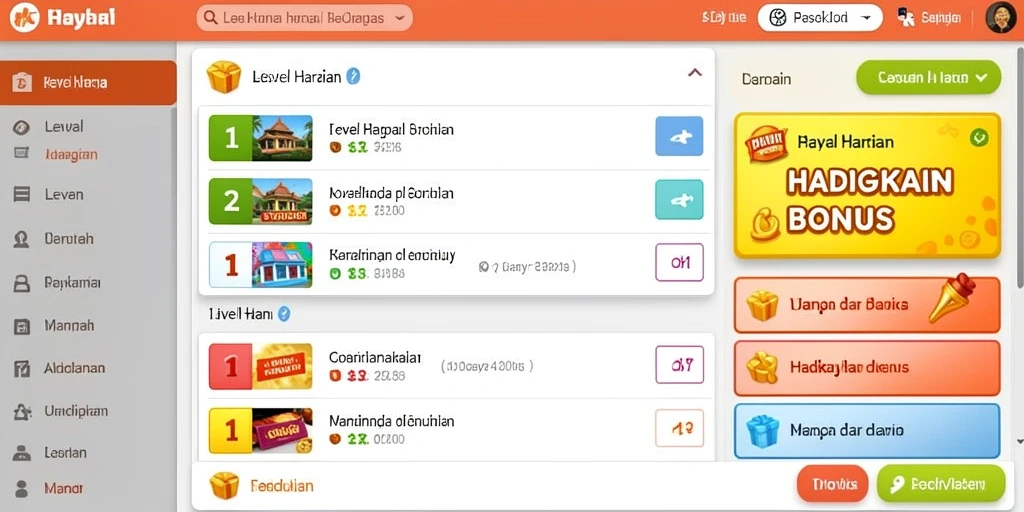 Tampilan awal yang menarik dan informatif.