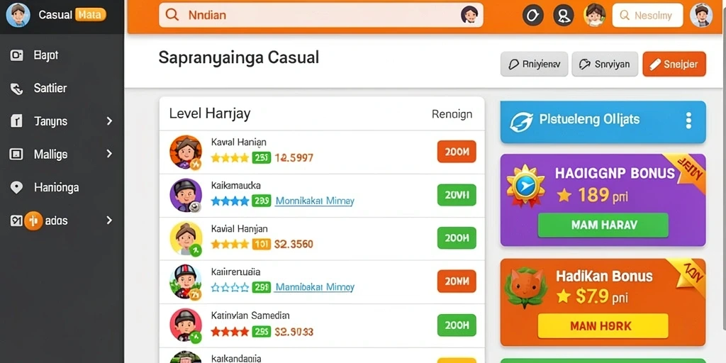 Tampilan antarmuka yang user-friendly dan menarik.