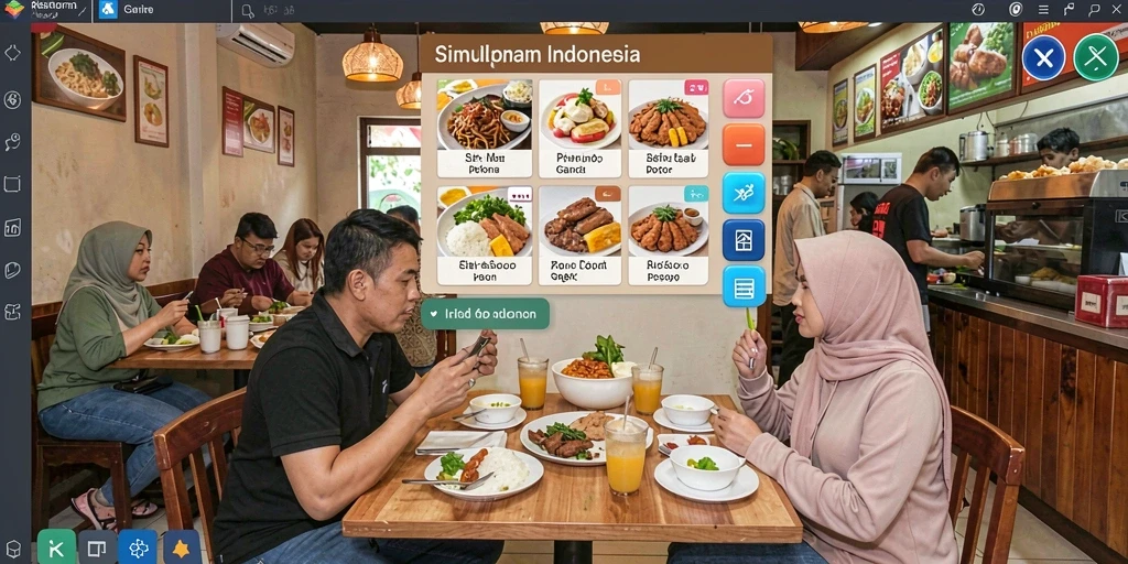 Tampilan antarmuka MAMEN123 yang sederhana dan menarik.