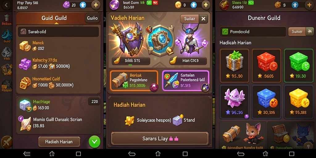 Tampilan antarmuka permainan yang user-friendly.