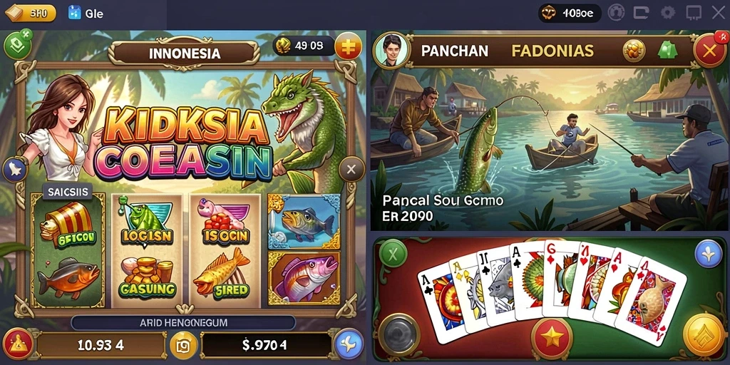 Gambar menampilkan pahlawan utama dalam pertarungan epik.